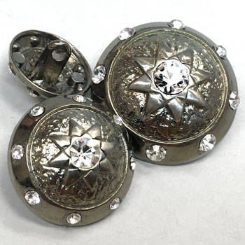 KMR-250 Antique Silver and Crystal - 3 Sizes